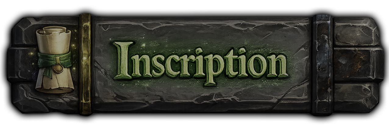 Inscription